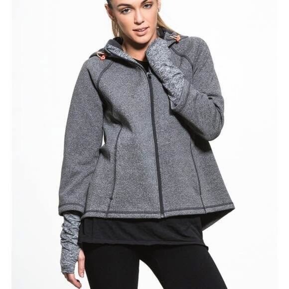 Sweaty Betty time out Luxe, fleece lined active wear zip up hoodie - Picture 1 of 6